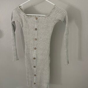 grey long sleeve bodycon dress. fashion nova